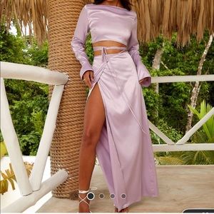 ASOS Lilac Skirt Set